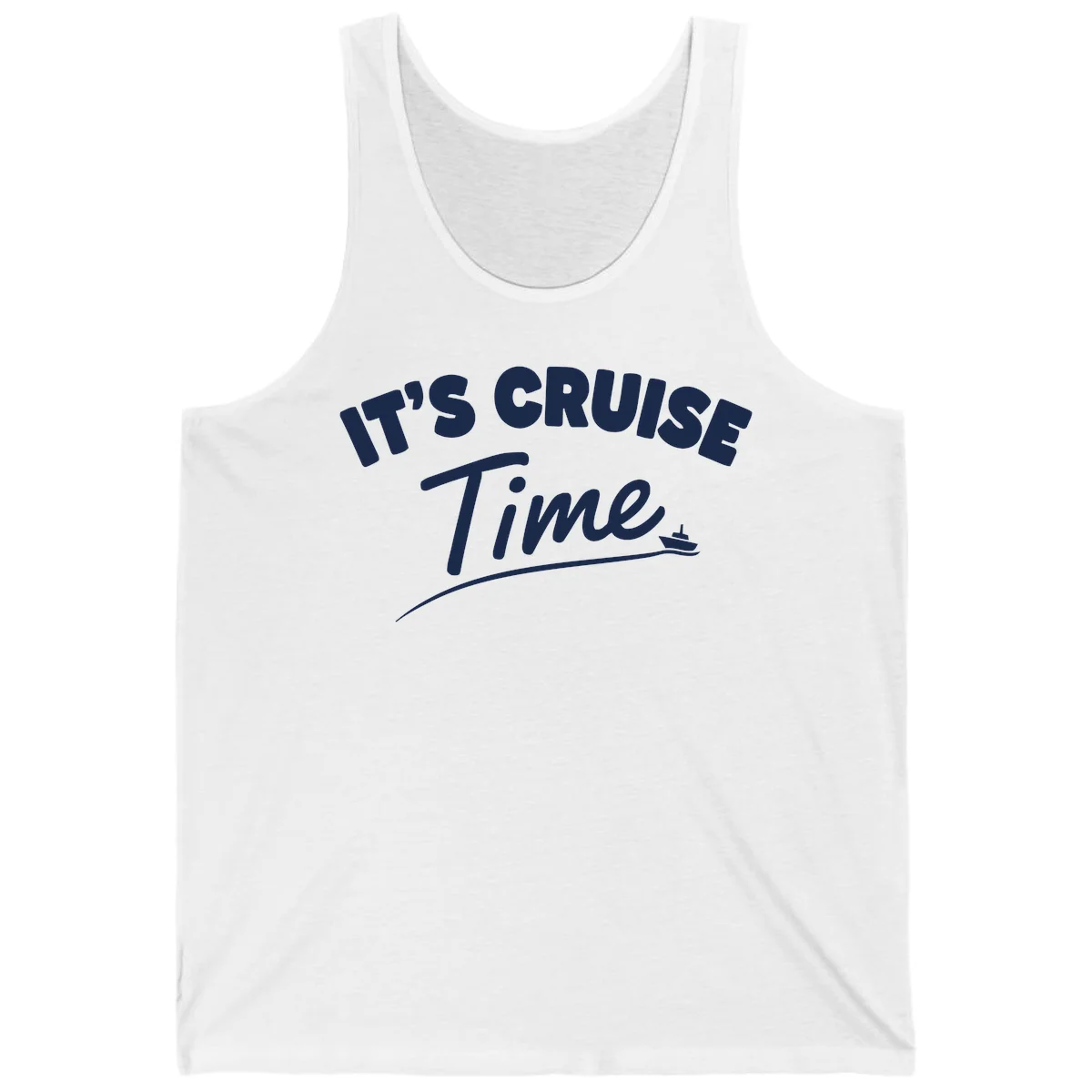 It's Cruise Time Tank in White