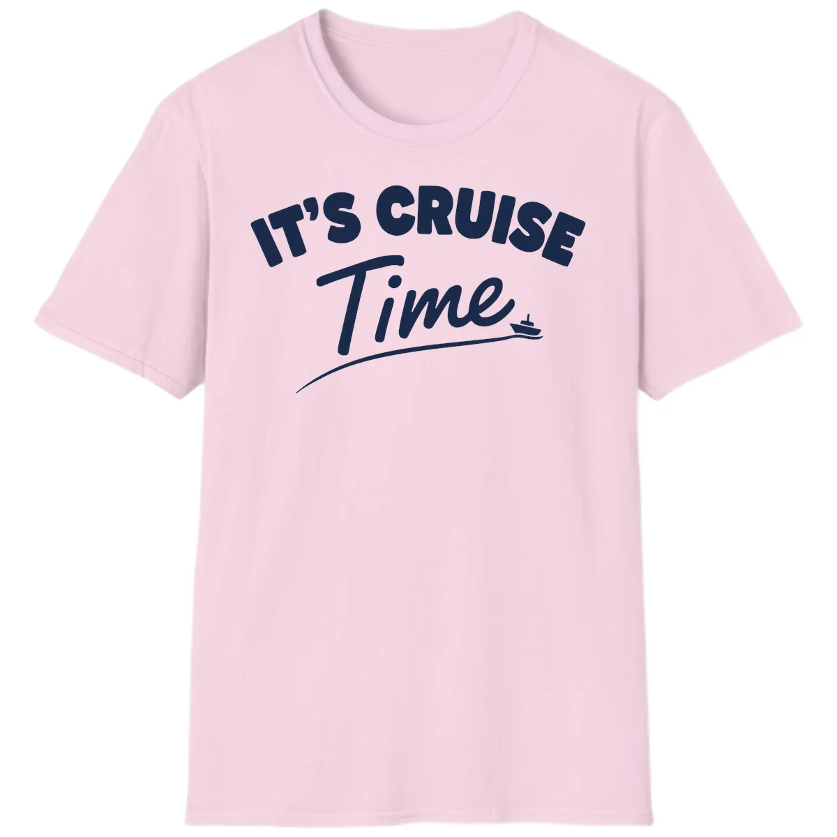 It's Cruise Time T-Shirt in Light Pink