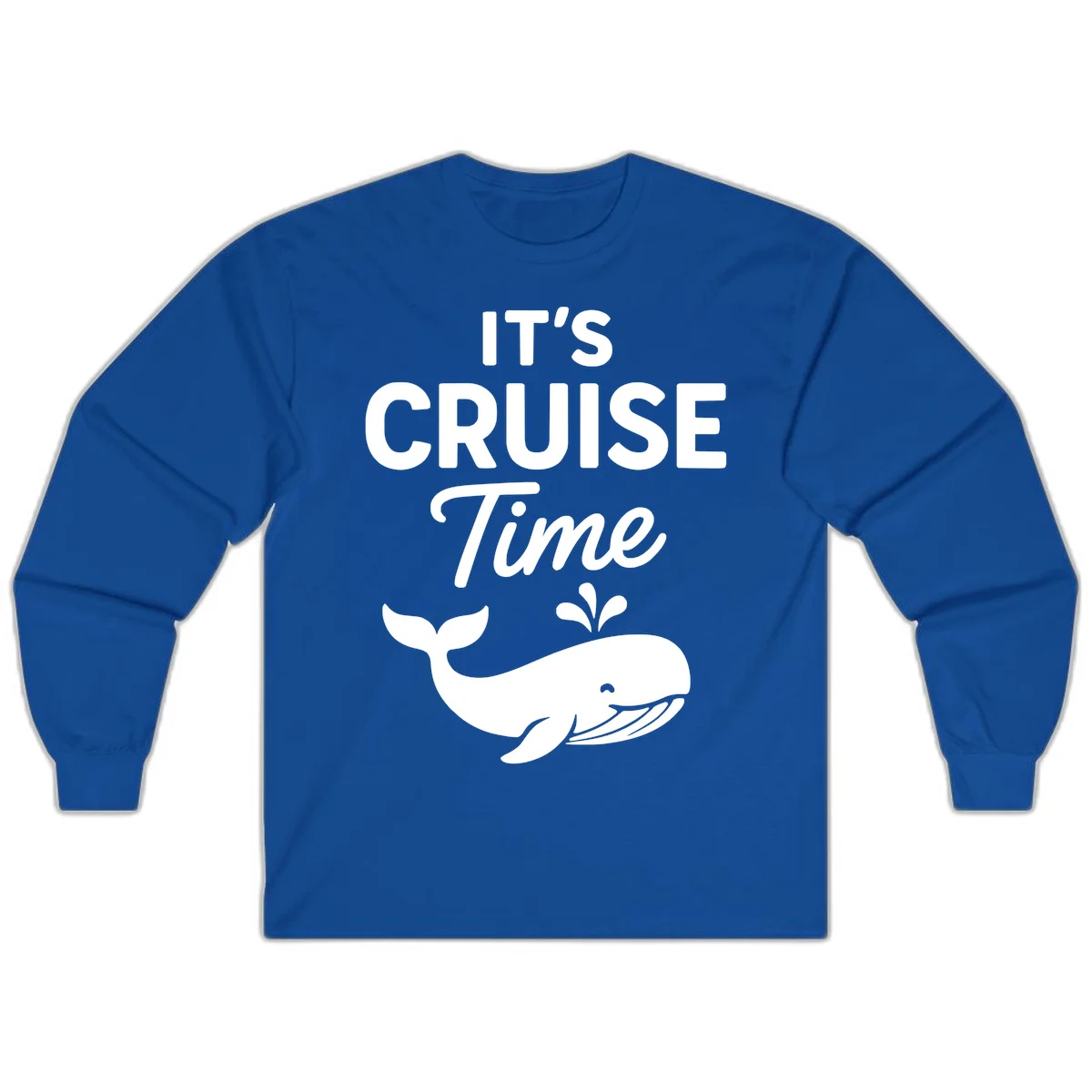 It's Cruise Time Whale Long Sleeve in Royal