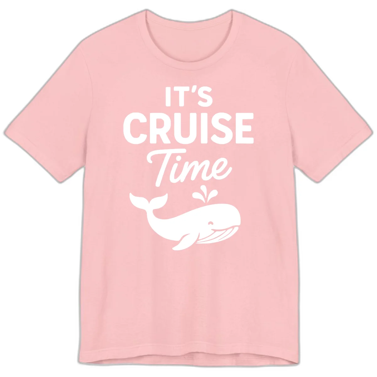 It's Cruise Time Whale Premium Tee in Pink