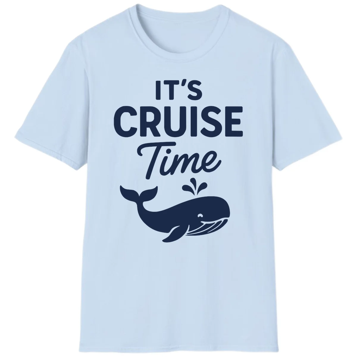 It's Cruise Time Whale T-Shirt in Light Blue