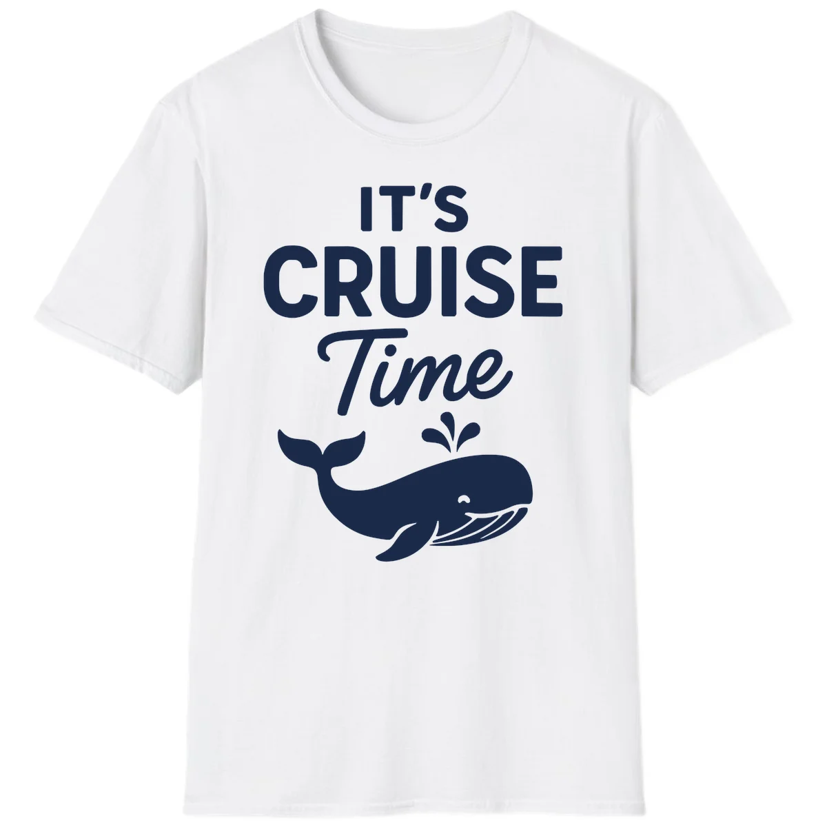 It's Cruise Time Whale T-Shirt in White