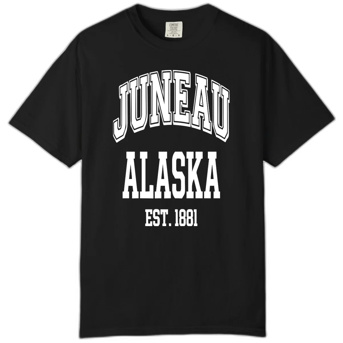 Juneau At Alaska Est 1881 Comfort Color in Black