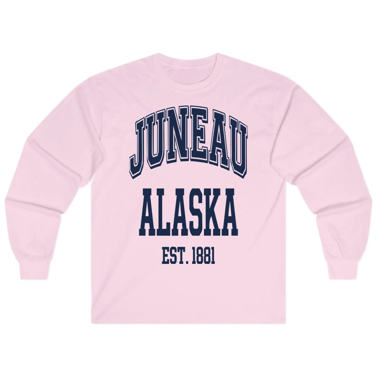 Juneau At Alaska Est 1881 Long Sleeve in Light Pink