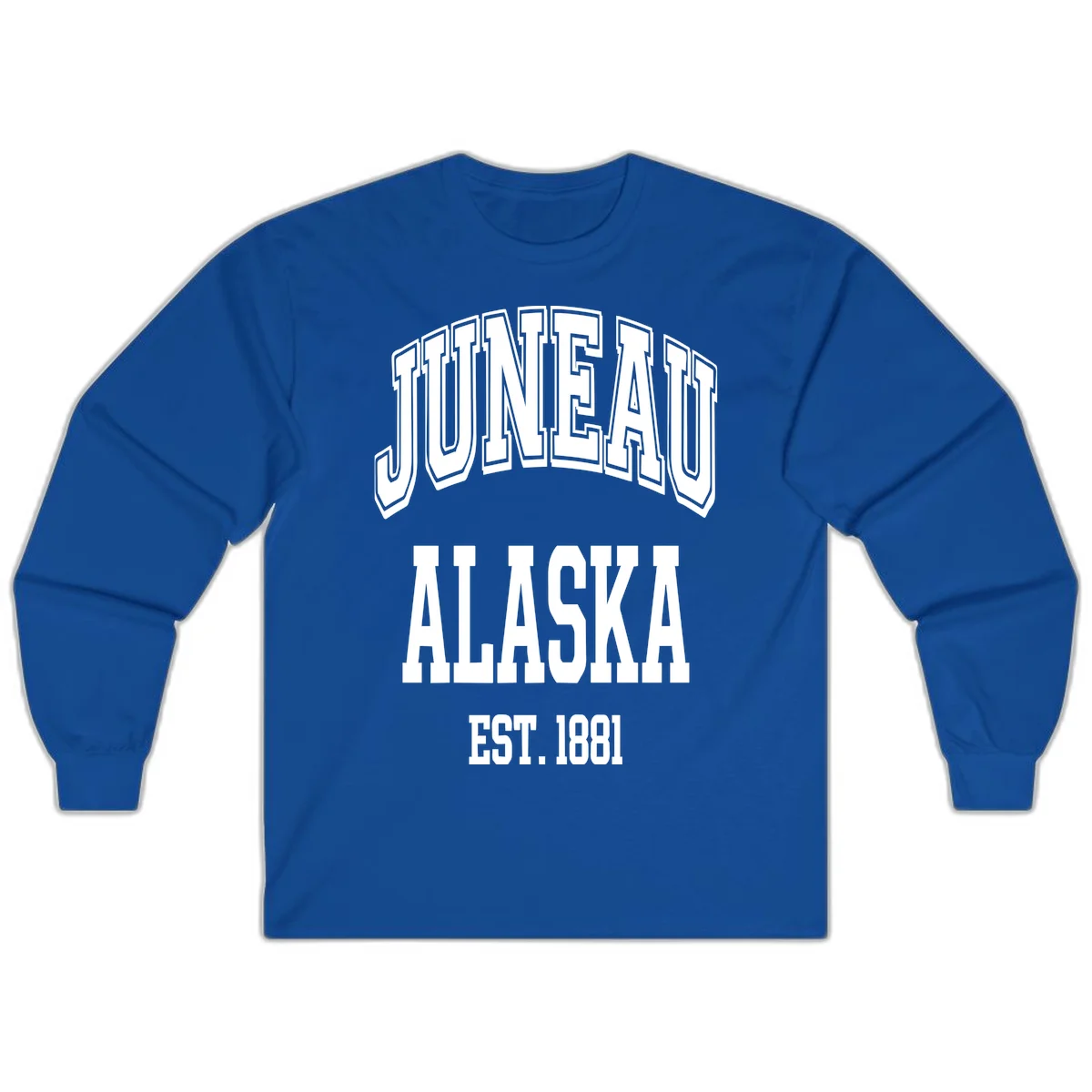 Juneau At Alaska Est 1881 Long Sleeve in Royal