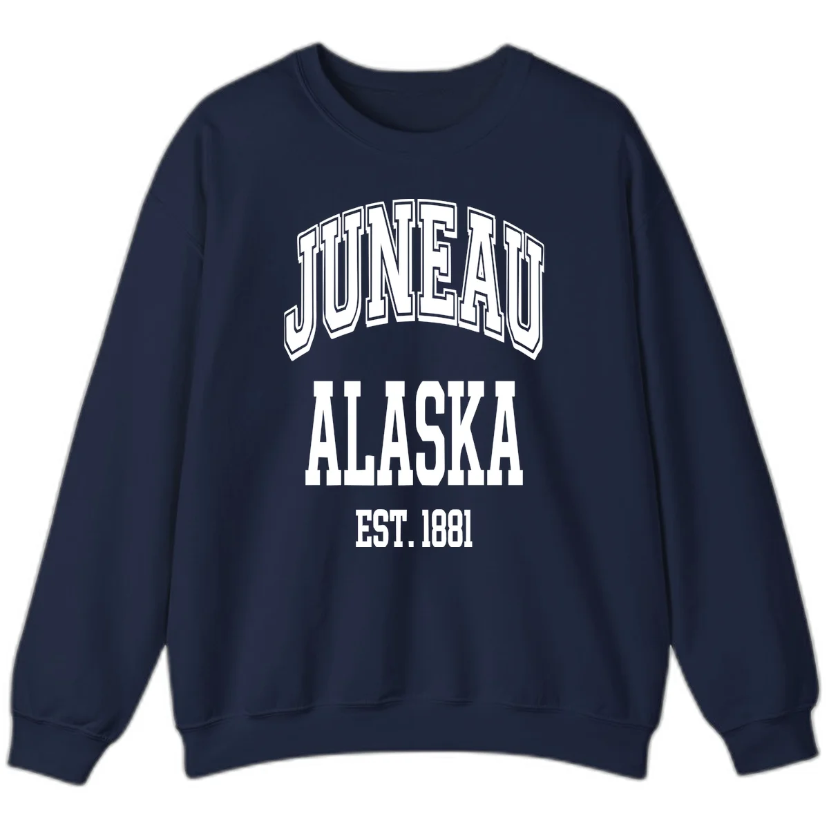 Juneau At Alaska Est 1881 Sweatshirt in Navy
