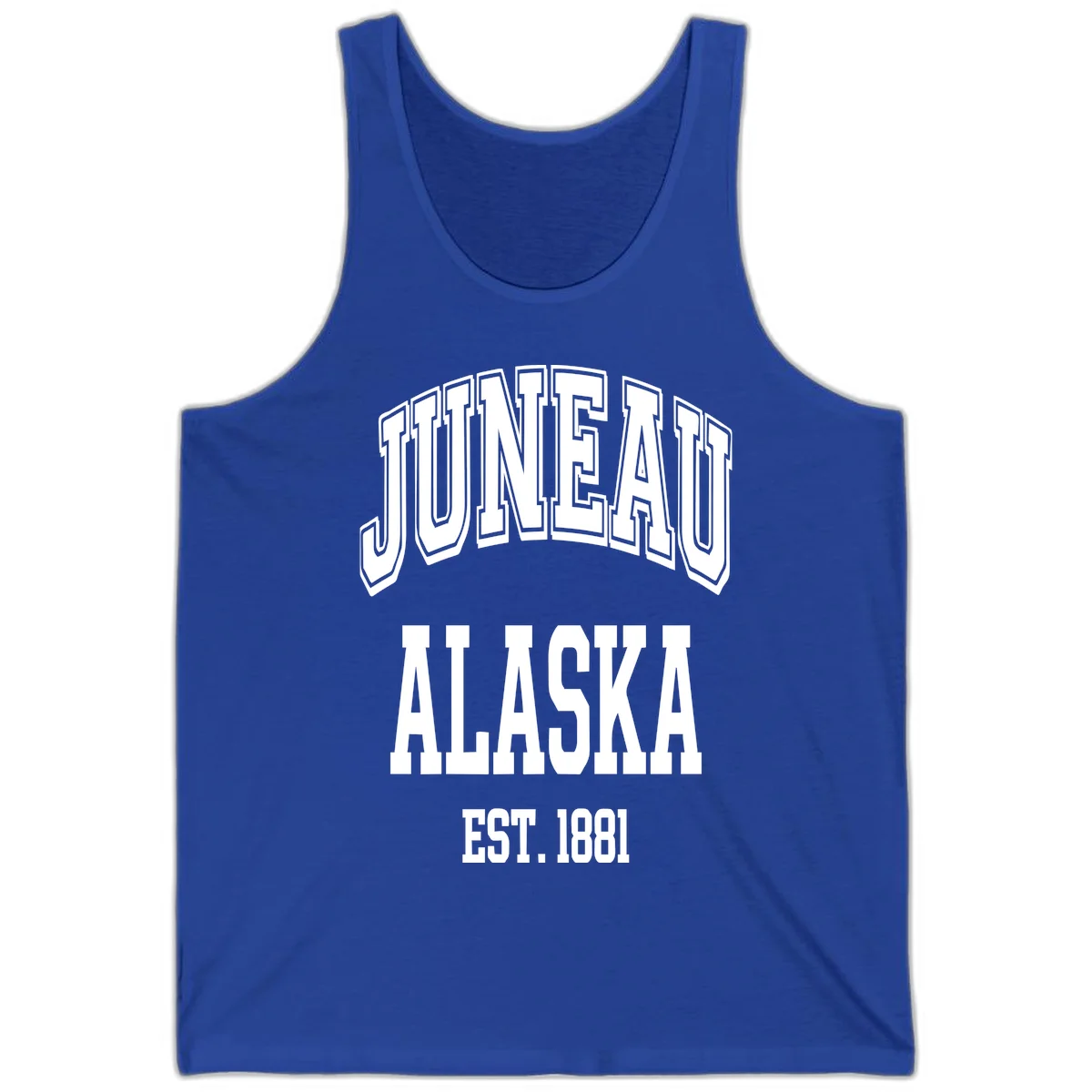 Juneau At Alaska Est 1881 Tank in True Royal