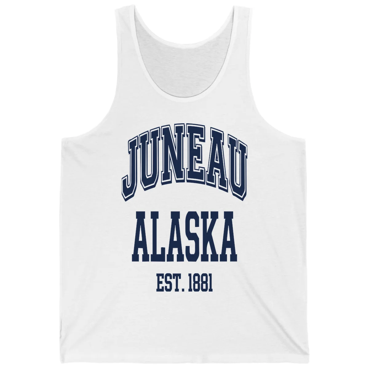 Juneau At Alaska Est 1881 Tank in White