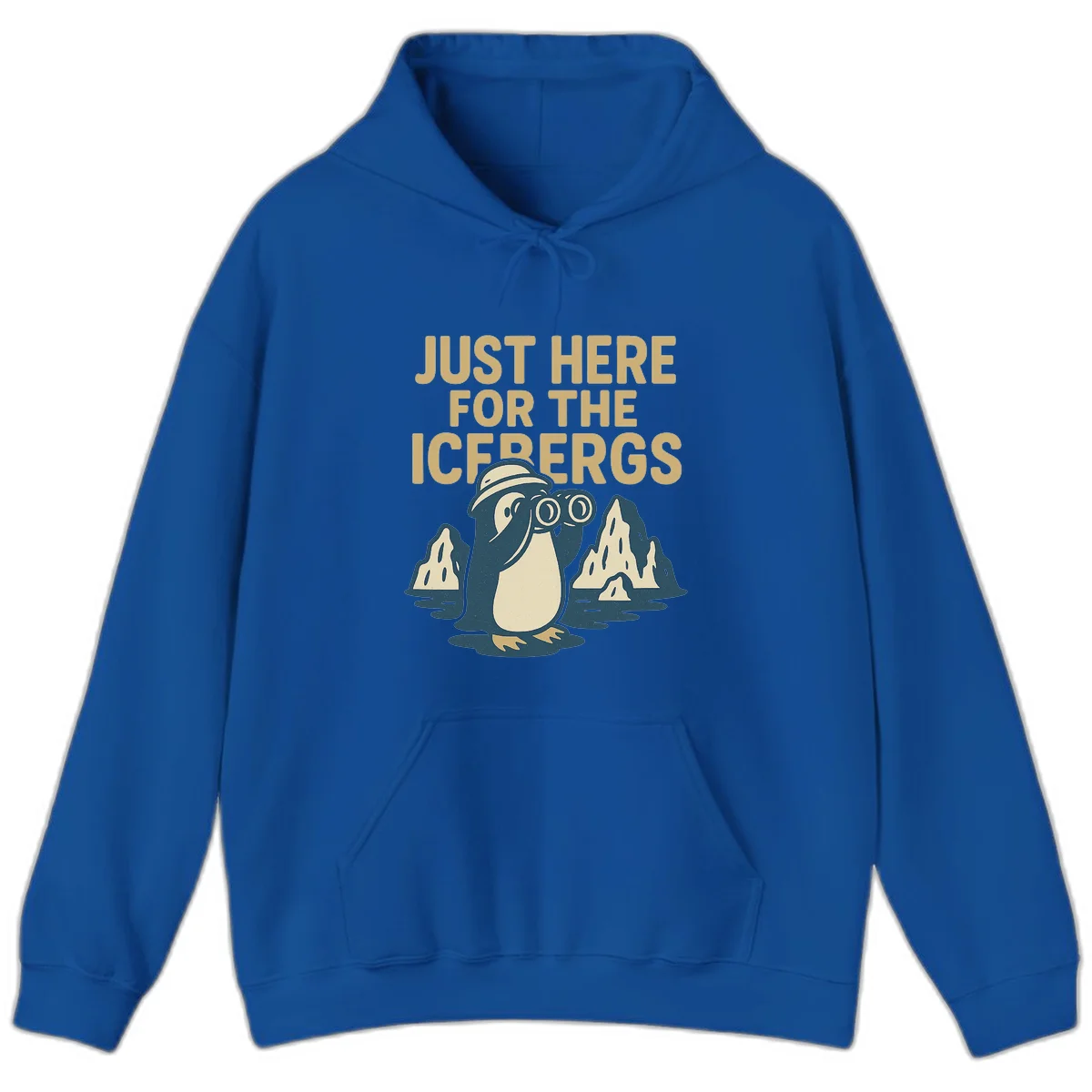 Just Here For The Icebergs Hoodie in Royal