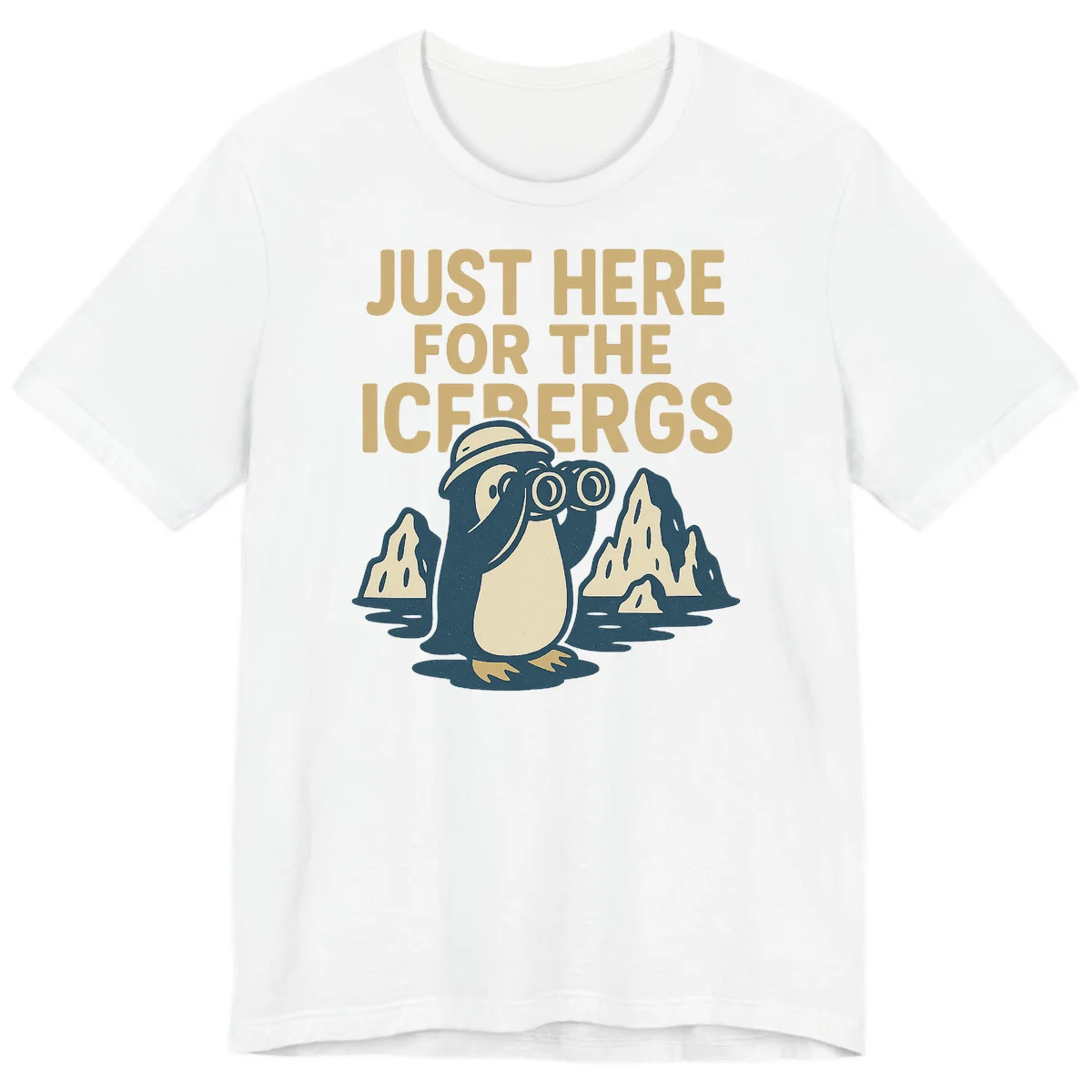 Just Here For The Icebergs Premium Tee in White