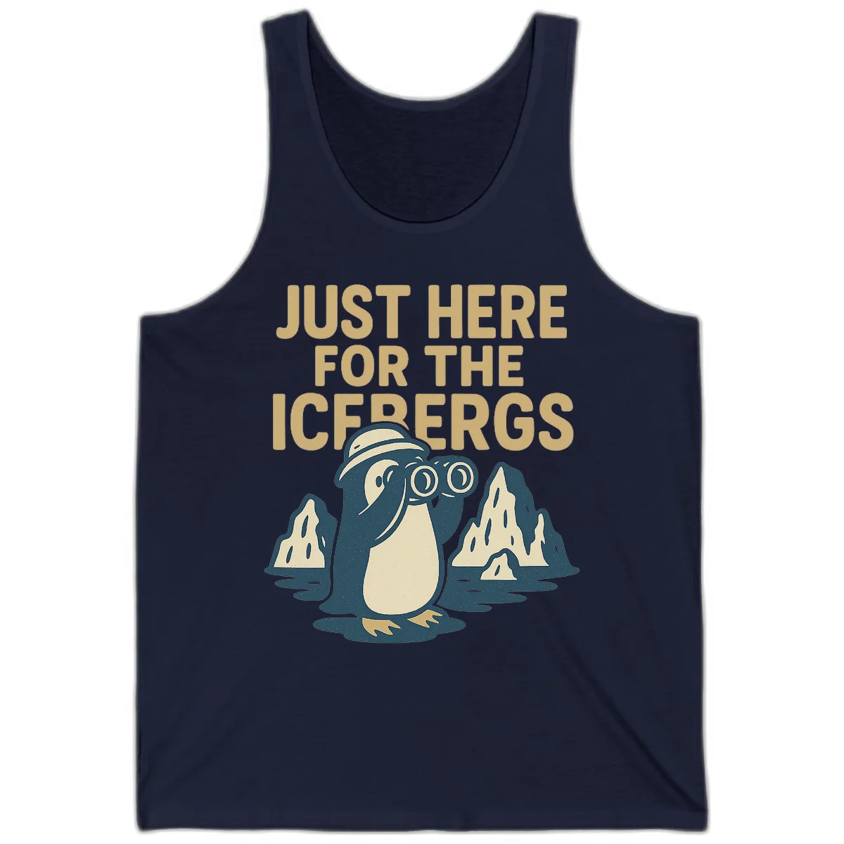 Just Here For The Icebergs Tank in Navy