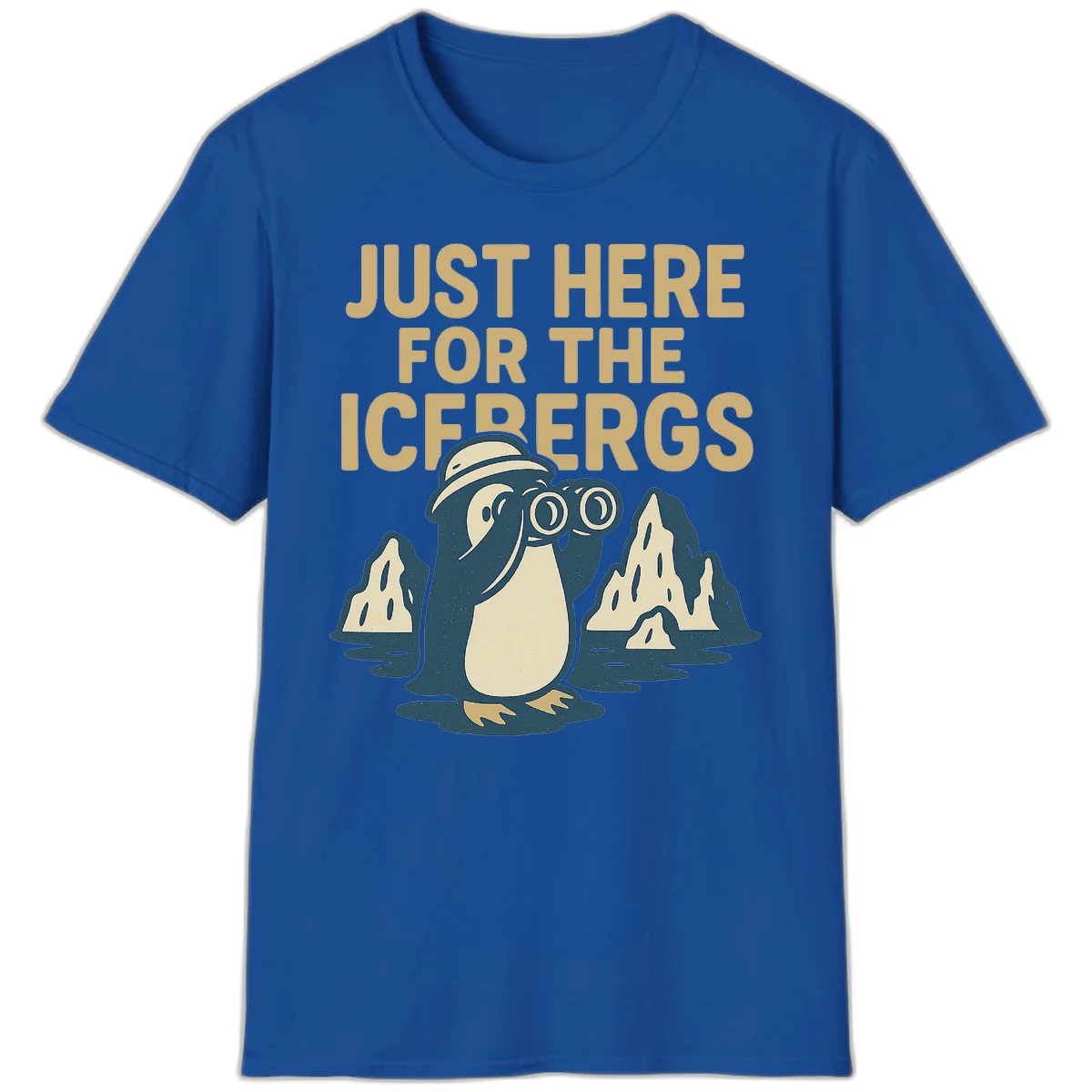 Just Here For The Icebergs T-Shirt in Royal