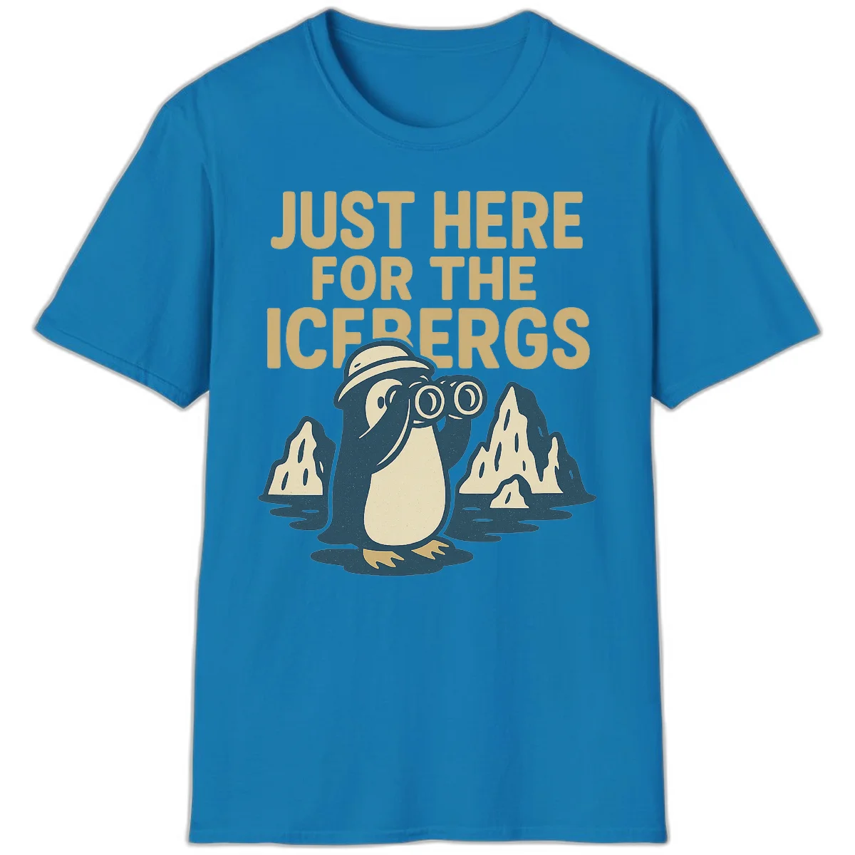 Just Here For The Icebergs T-Shirt in Sapphire