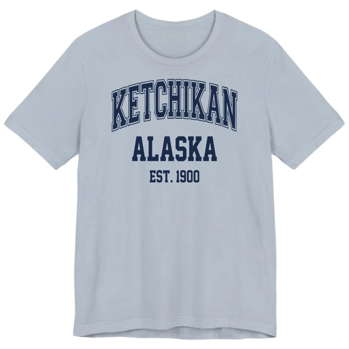 Ketchikan Alaska Est 1900 Premium Tee in Light Blue