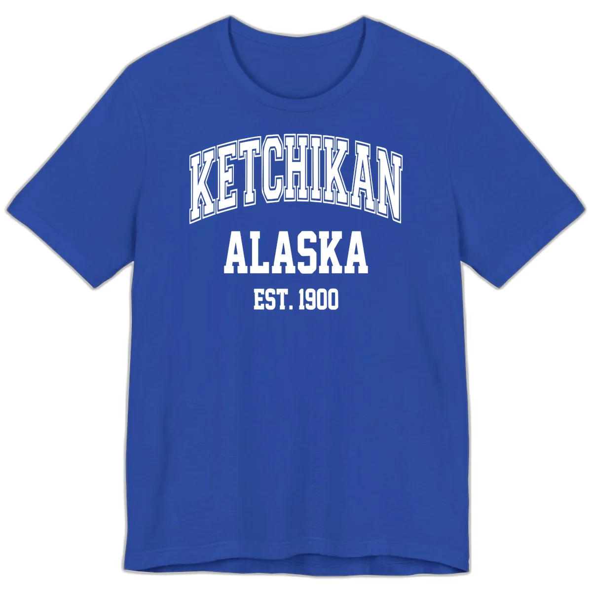 Ketchikan Alaska Est 1900 Premium Tee in True Royal