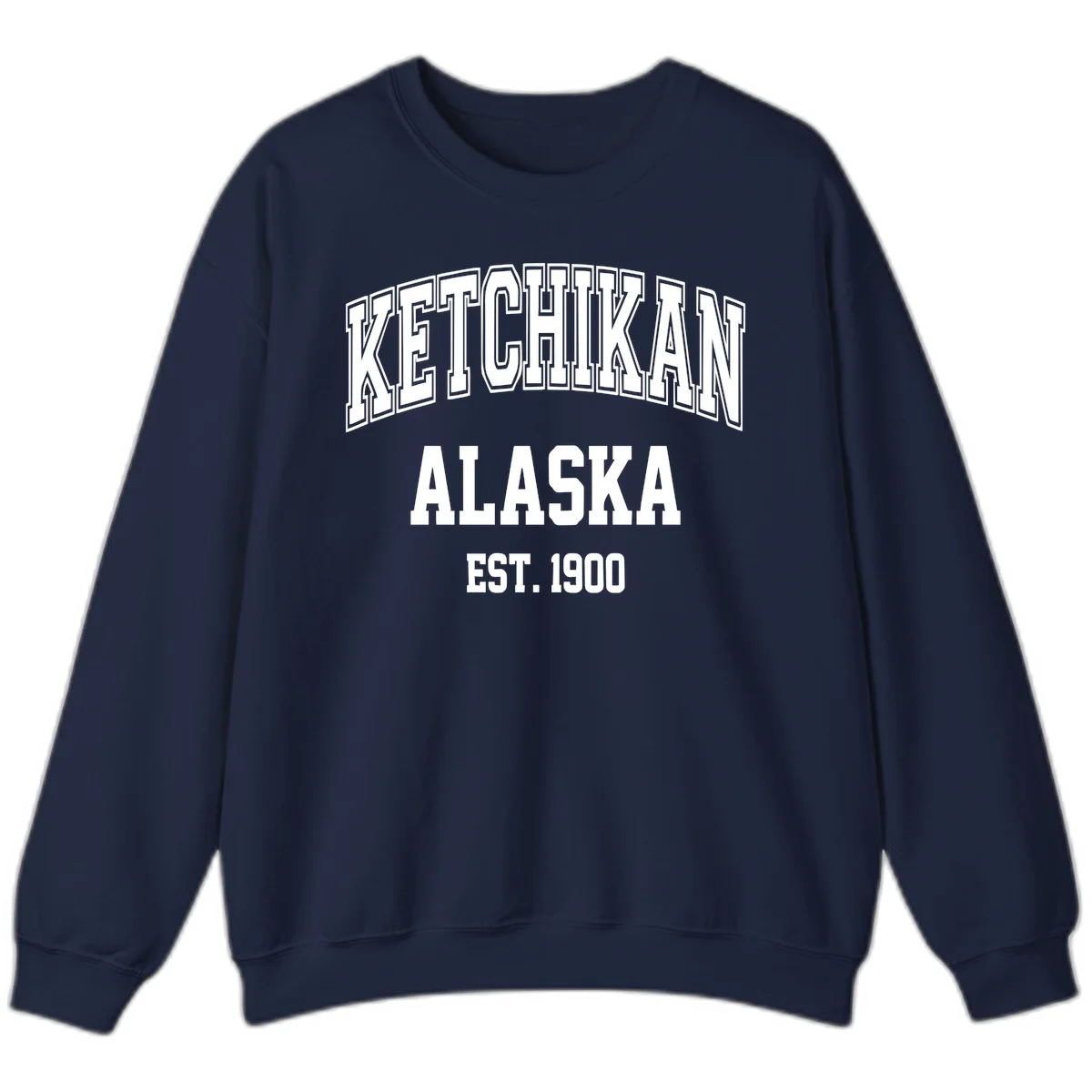 Ketchikan Alaska Est 1900 Sweatshirt in Navy