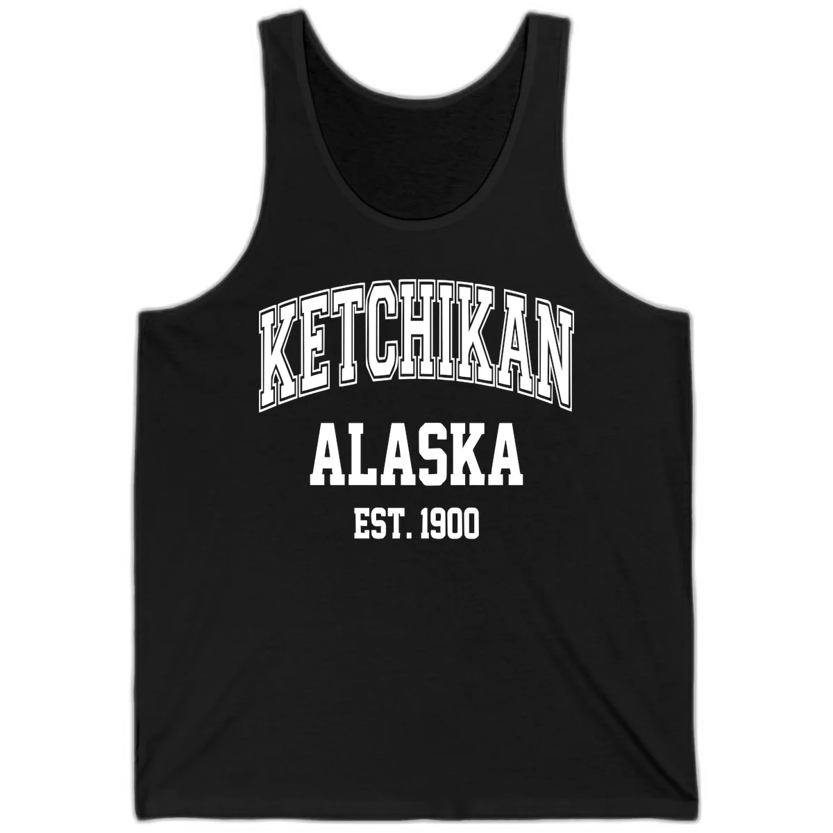 Ketchikan Alaska Est 1900 Tank in Black