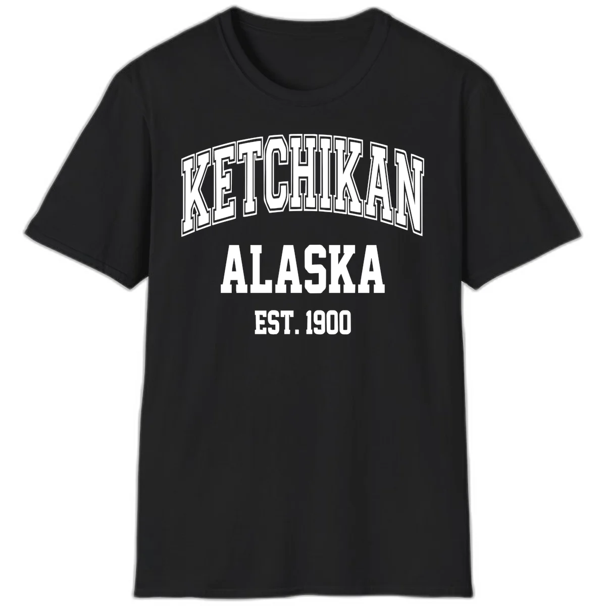 Ketchikan Alaska Est 1900 T-Shirt in Black