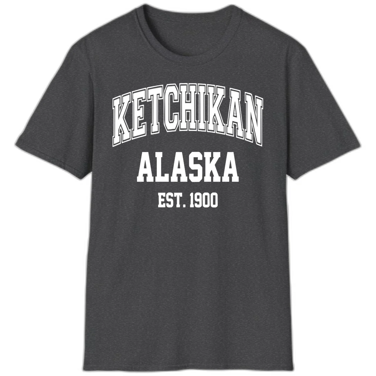 Ketchikan Alaska Est 1900 T-Shirt in Dark Heather