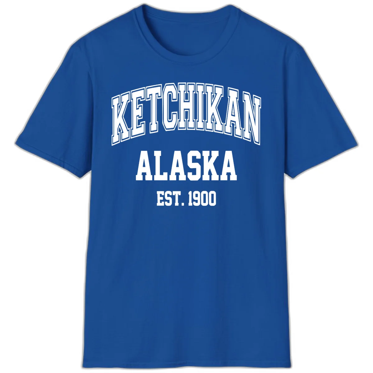 Ketchikan Alaska Est 1900 T-Shirt in Royal