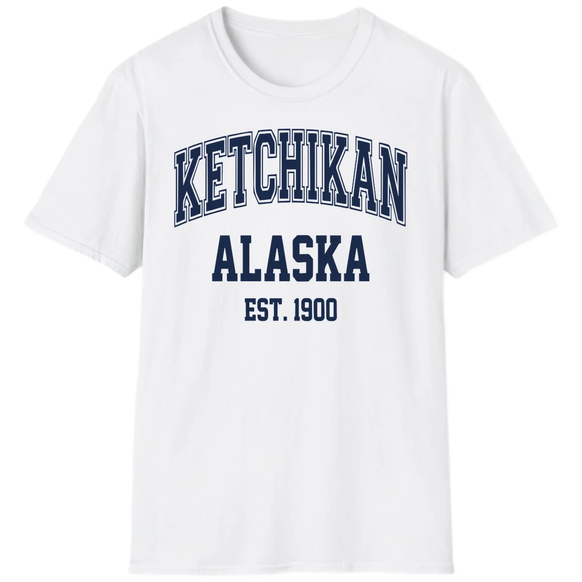 Ketchikan Alaska Est 1900 T-Shirt in White