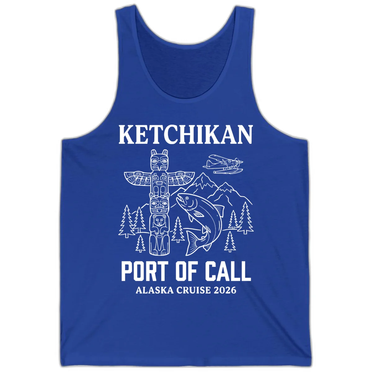 Ketchikan Port Of Call Alaska Cruise Tank in True Royal