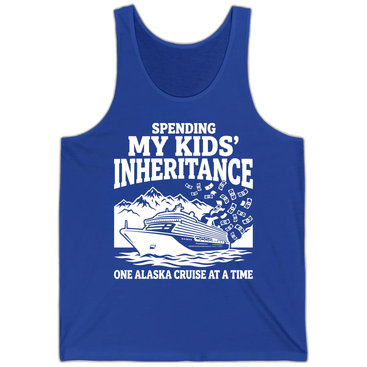 Spending My Kids' Inheritance Alaska Cruise Tank in True Royal