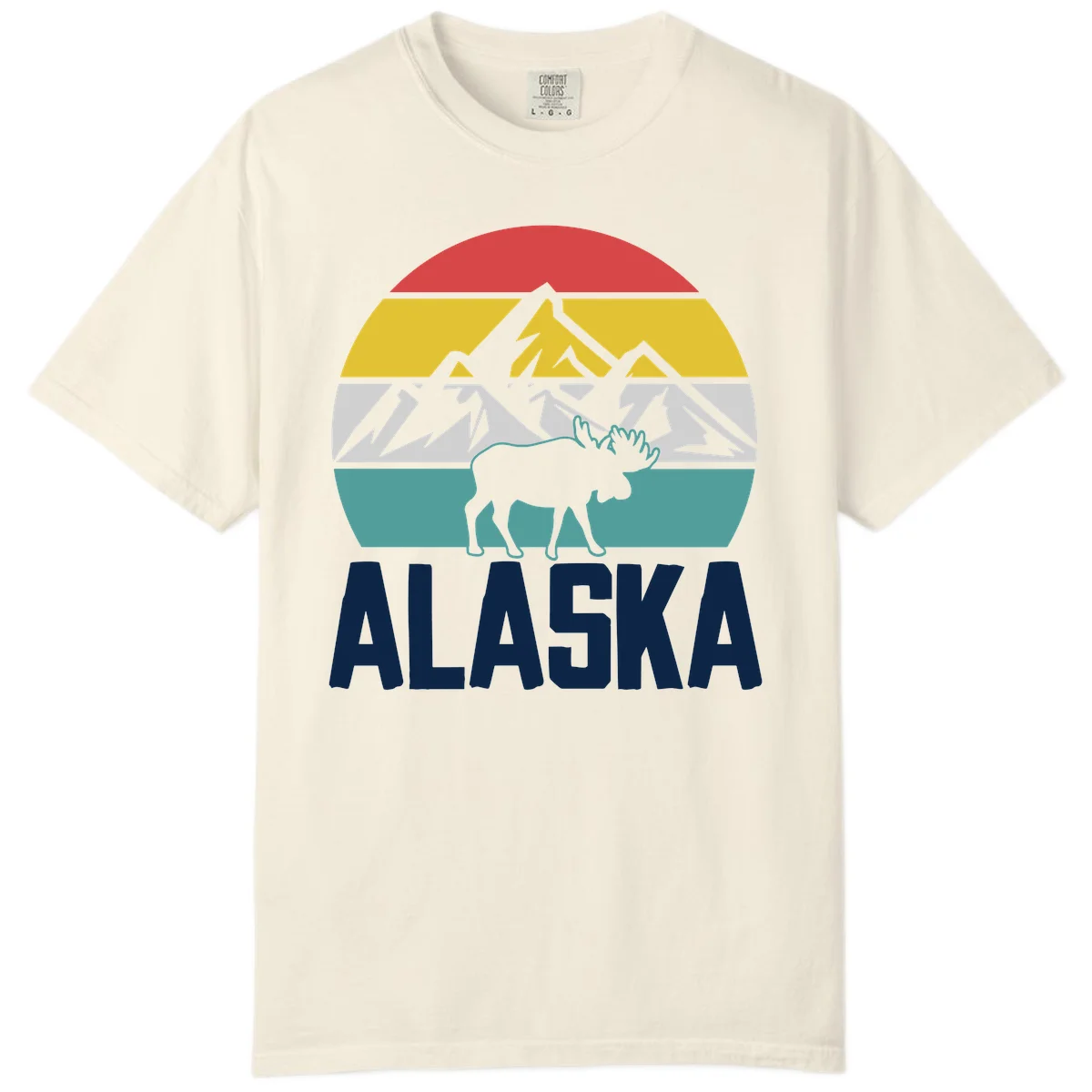 Moose Mountain Wilderness Alaska Comfort Color in Ivory