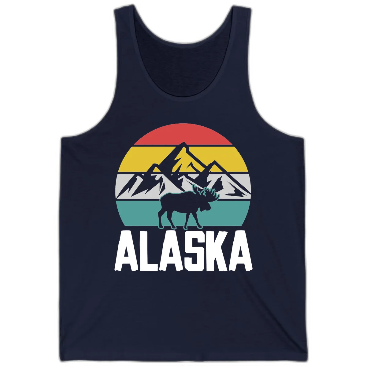 Moose Mountain Wilderness Alaska Tank in Navy