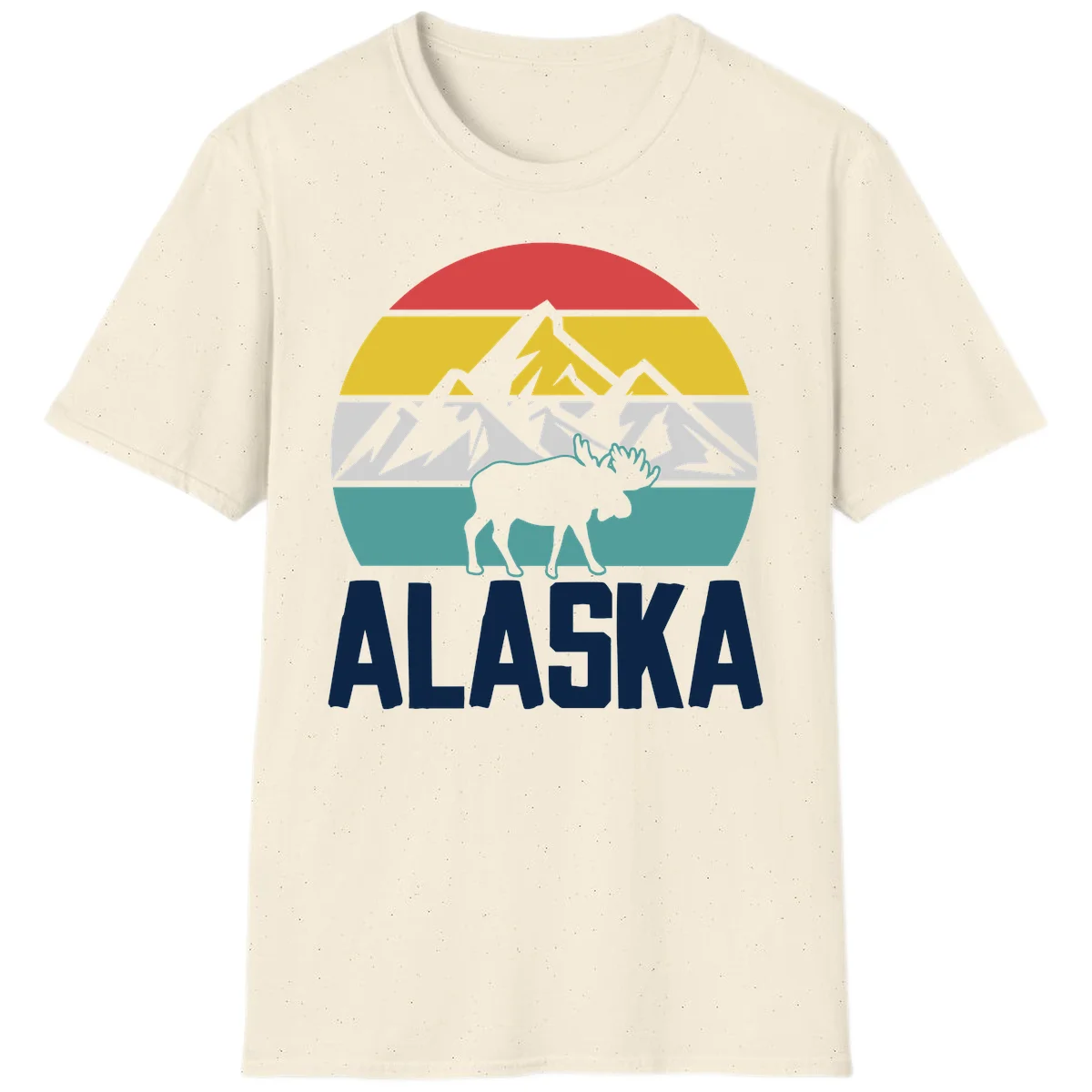 Moose Mountain Wilderness Alaska T-Shirt in Natural
