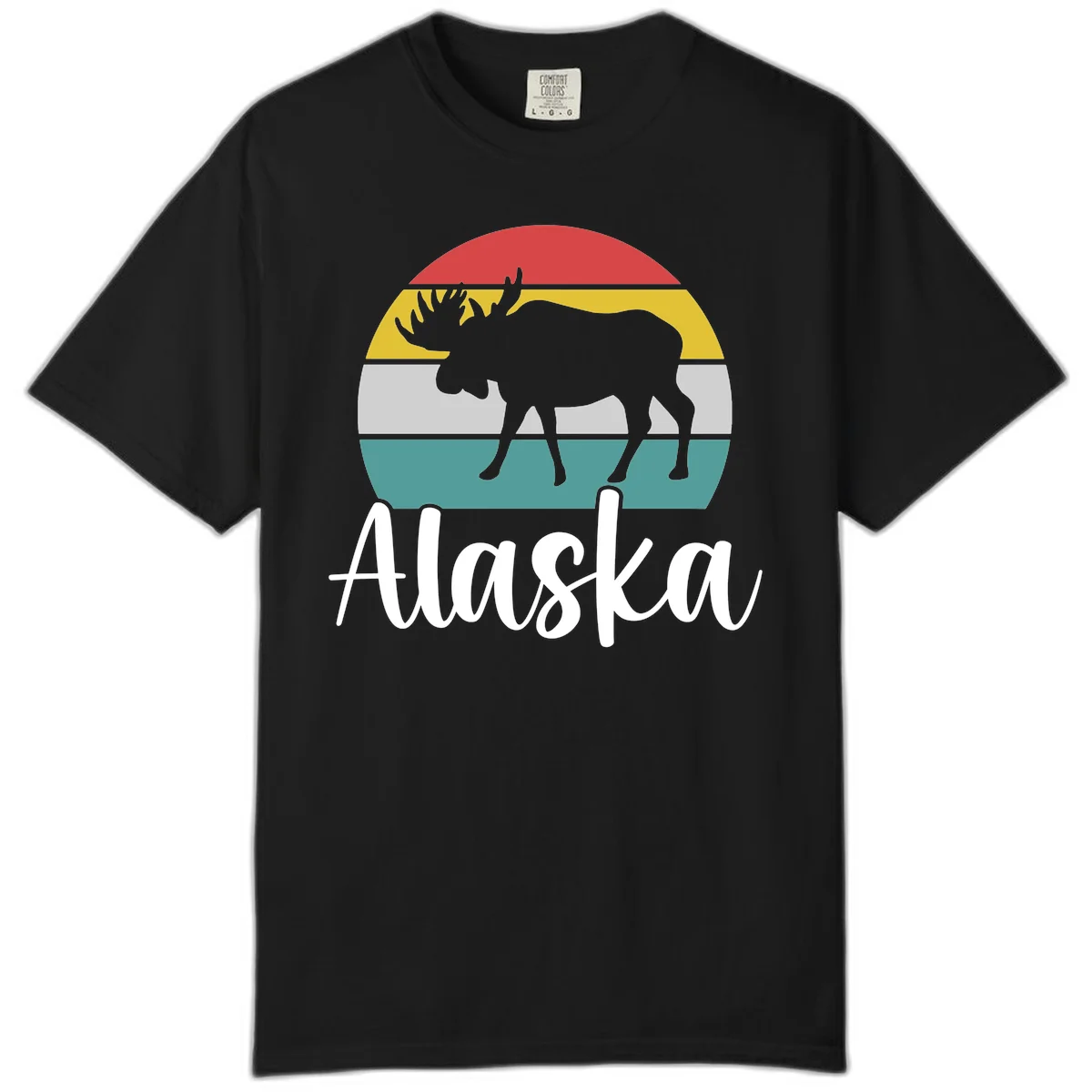 Moose Mountain Stripes Alaska Comfort Color in Black