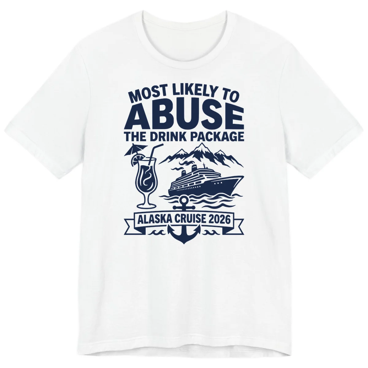 Most Likely To Abuse The Drink Package Premium Tee in White