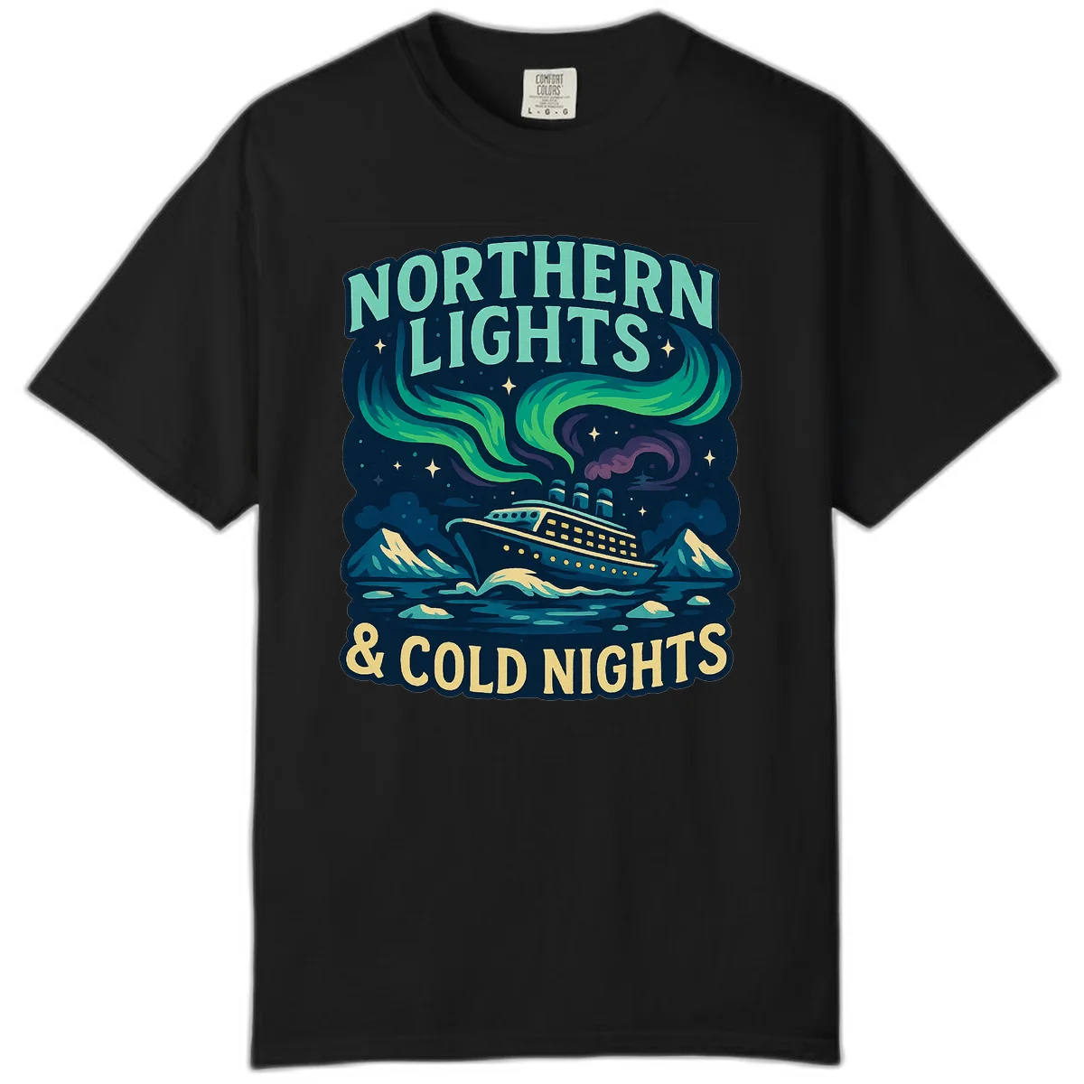 Northern Lights & Cold Nights Comfort Color in Black