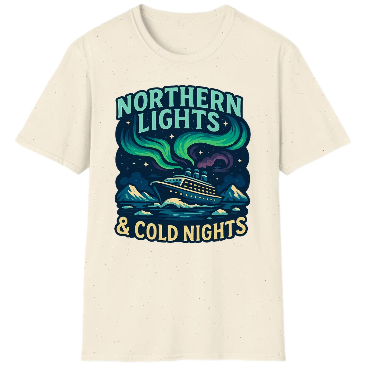 Northern Lights & Cold Nights T-Shirt in Natural