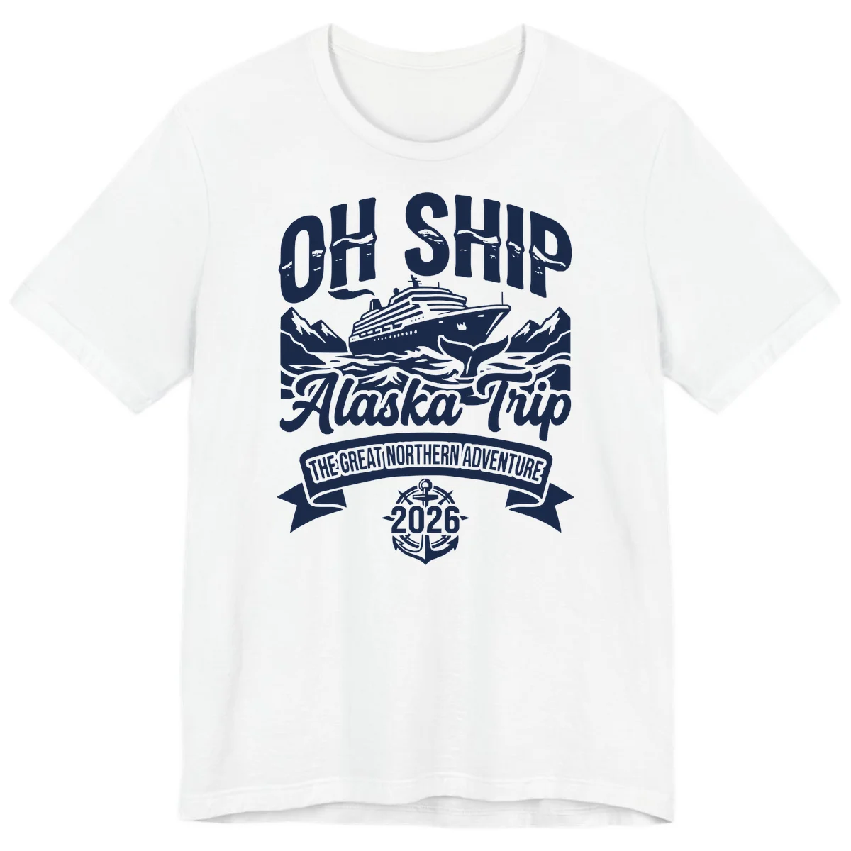 Off Ship Alaska Trip Cruise Adventure Premium Tee in White