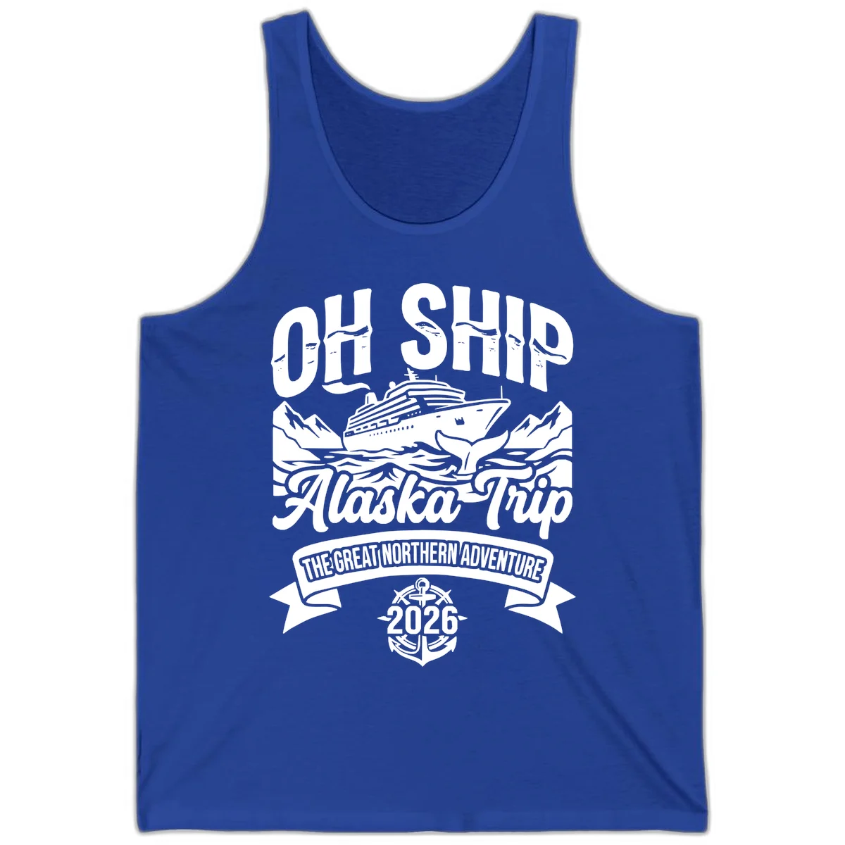 Off Ship Alaska Trip Cruise Adventure Tank in True Royal