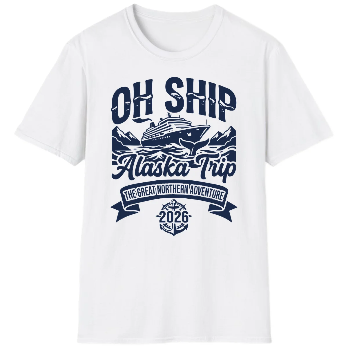 Off Ship Alaska Trip Cruise Adventure T-Shirt in White