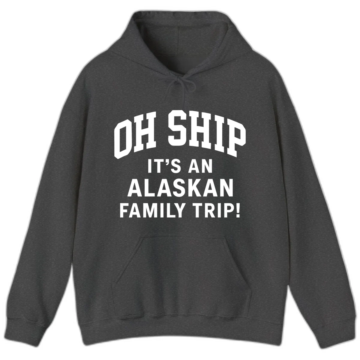 Oh Ship It's An Alaskan Family Trip Hoodie in Dark Heather