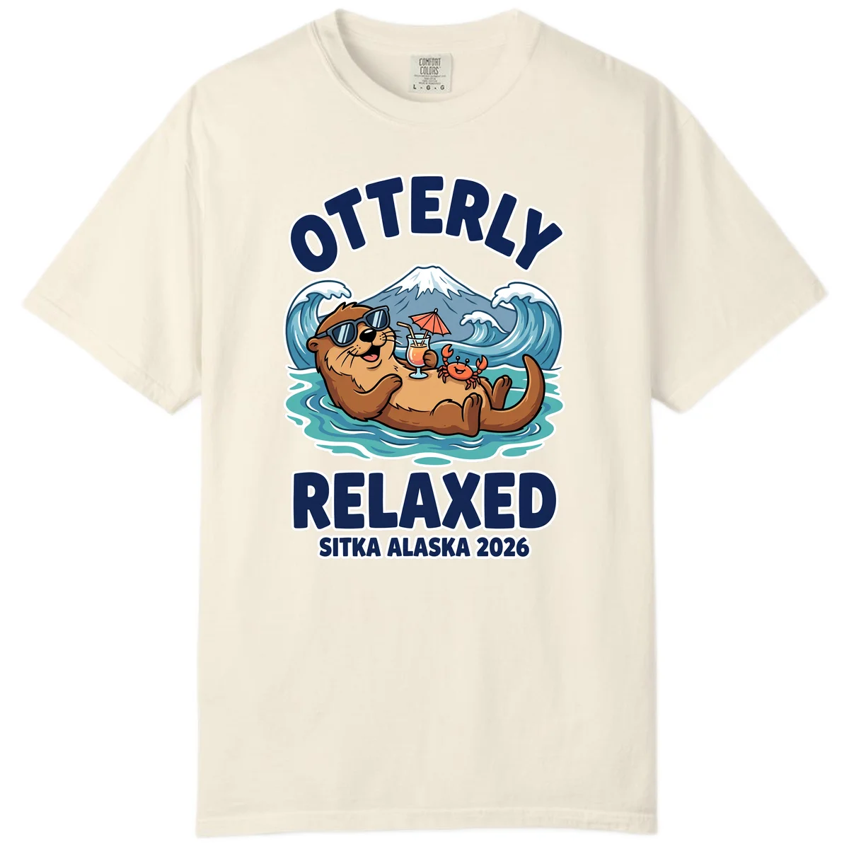 Otter Relaxed Sitka Alaska 2026 Comfort Color Tee in Ivory