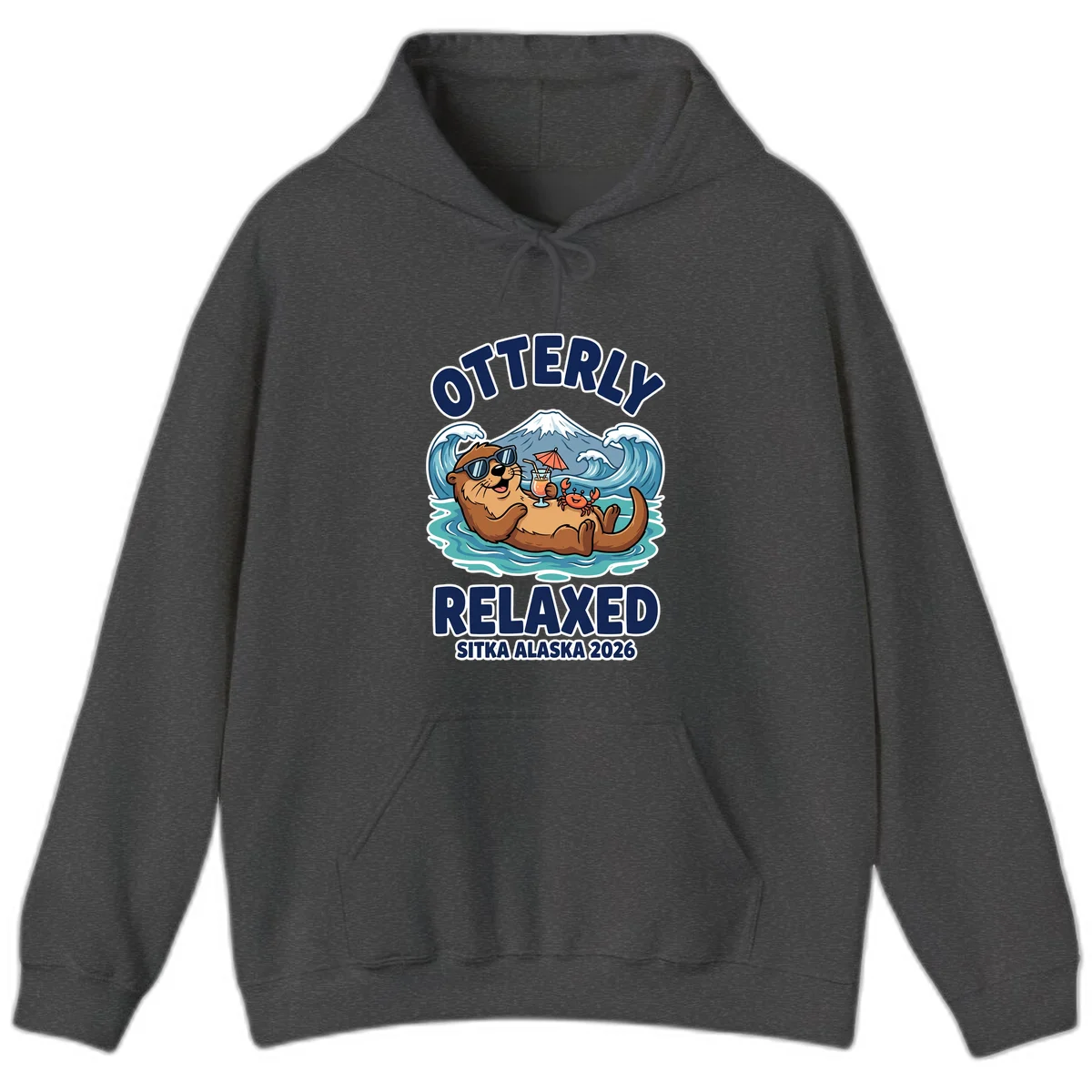 Otter Relaxed Sitka Alaska 2026 Hoodie in Dark Heather