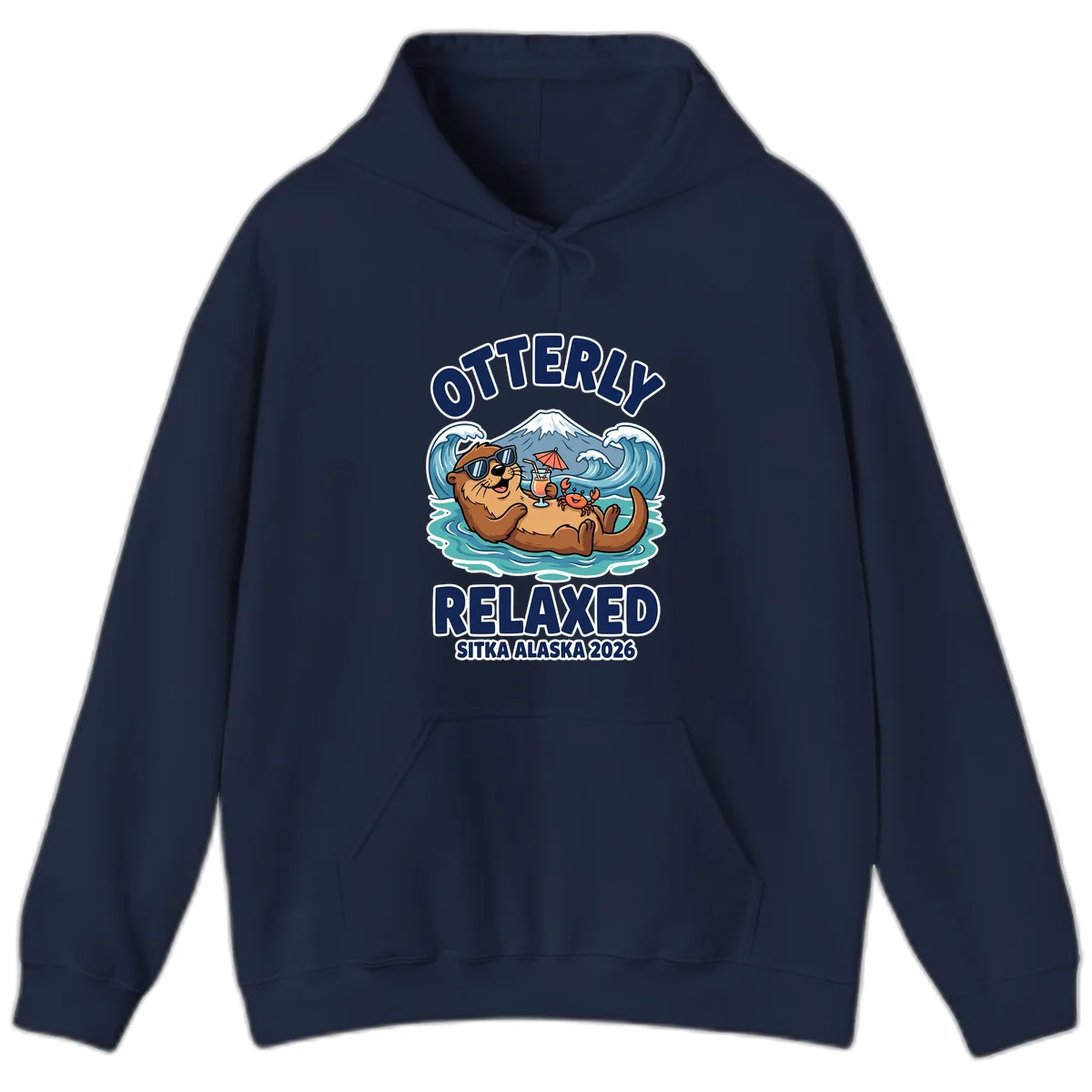 Otter Relaxed Sitka Alaska 2026 Hoodie in Navy