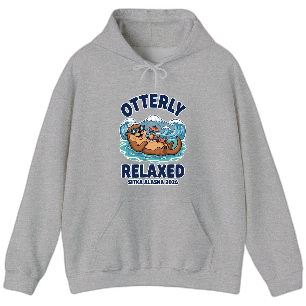 Otter Relaxed Sitka Alaska 2026 Hoodie in Sport Grey