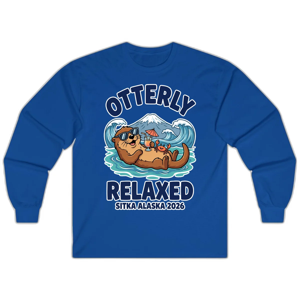 Otter Relaxed Sitka Alaska 2026 Long Sleeve Tee in Royal