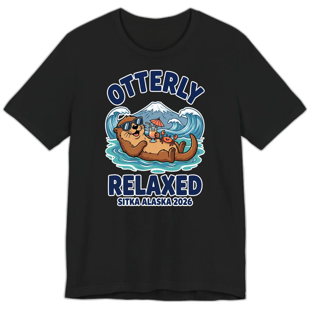 Otter Relaxed Sitka Alaska 2026 Premium T-Shirt in Black