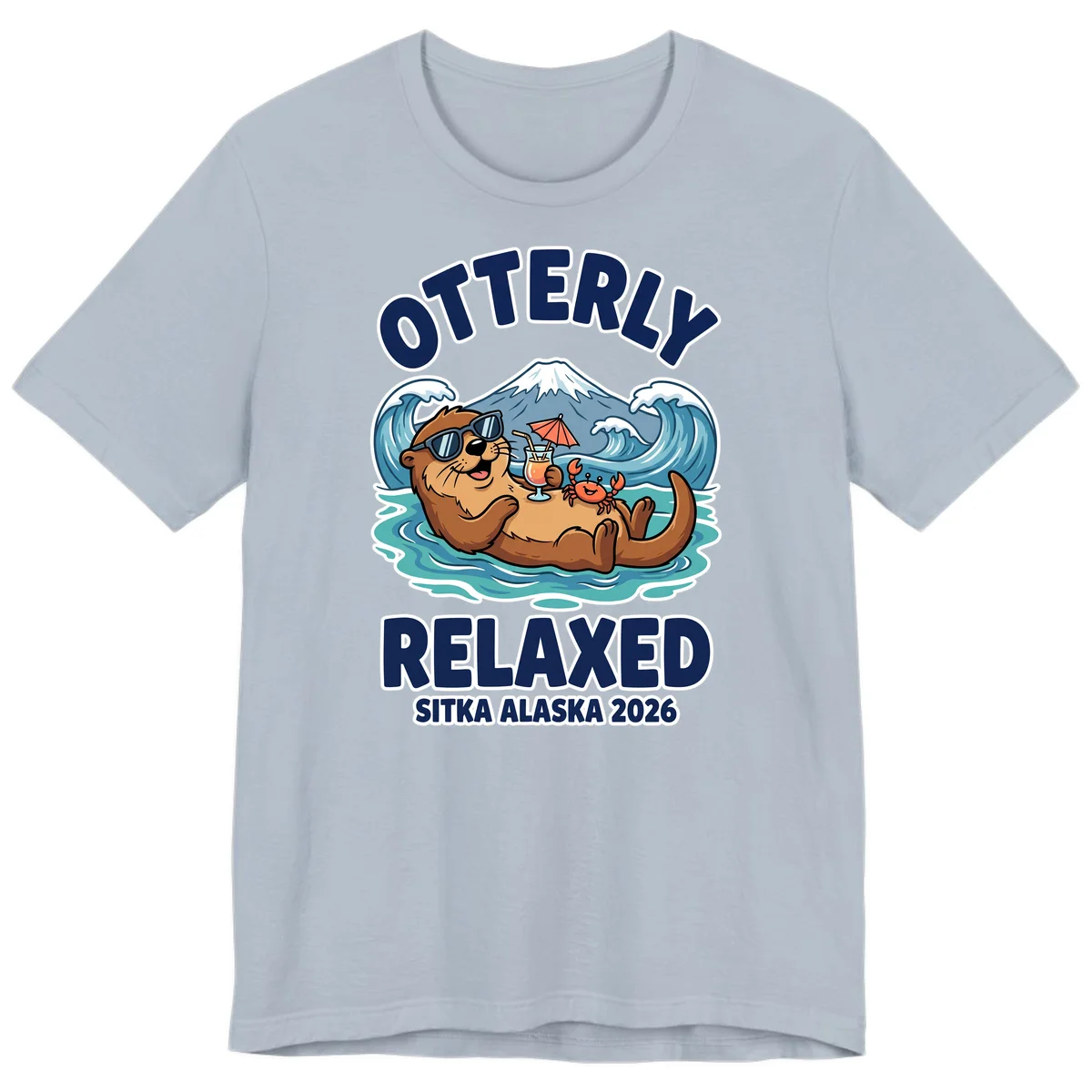 Otter Relaxed Sitka Alaska 2026 Premium T-Shirt in Light Blue