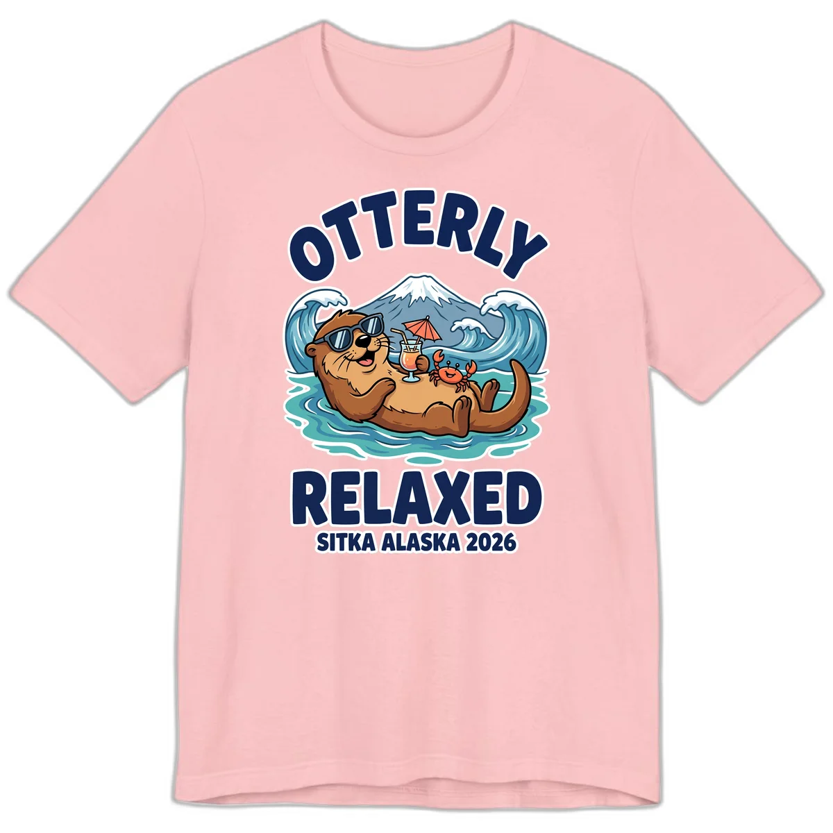 Otter Relaxed Sitka Alaska 2026 Premium T-Shirt in Pink