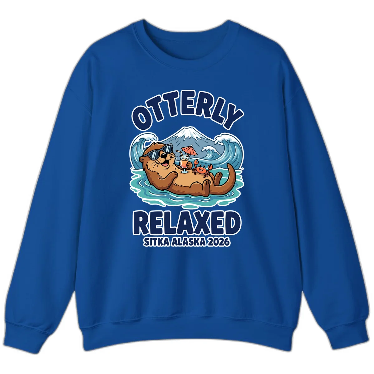 Otter Relaxed Sitka Alaska 2026 Sweatshirt in Royal