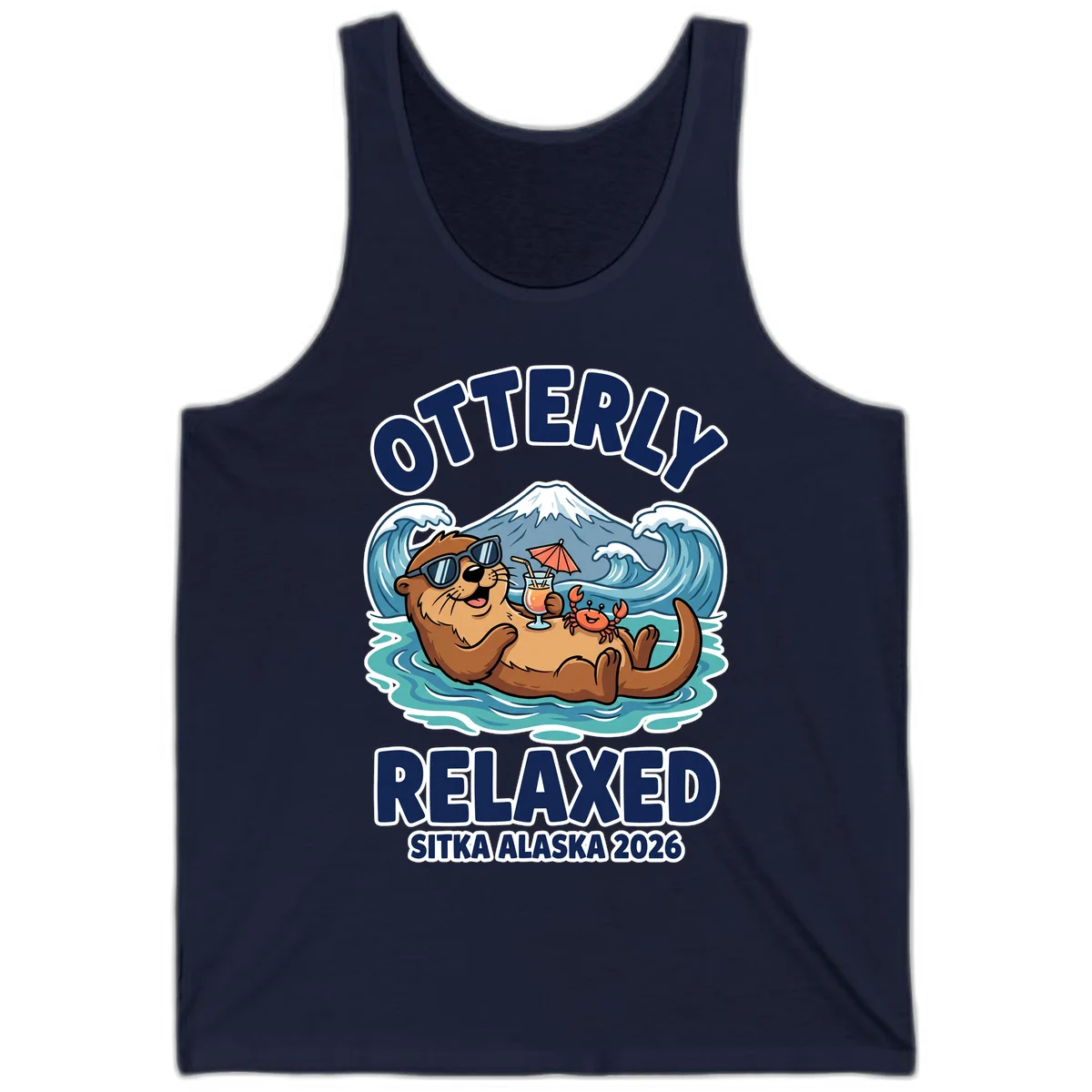 Otter Relaxed Sitka Alaska 2026 Tank Top in Navy