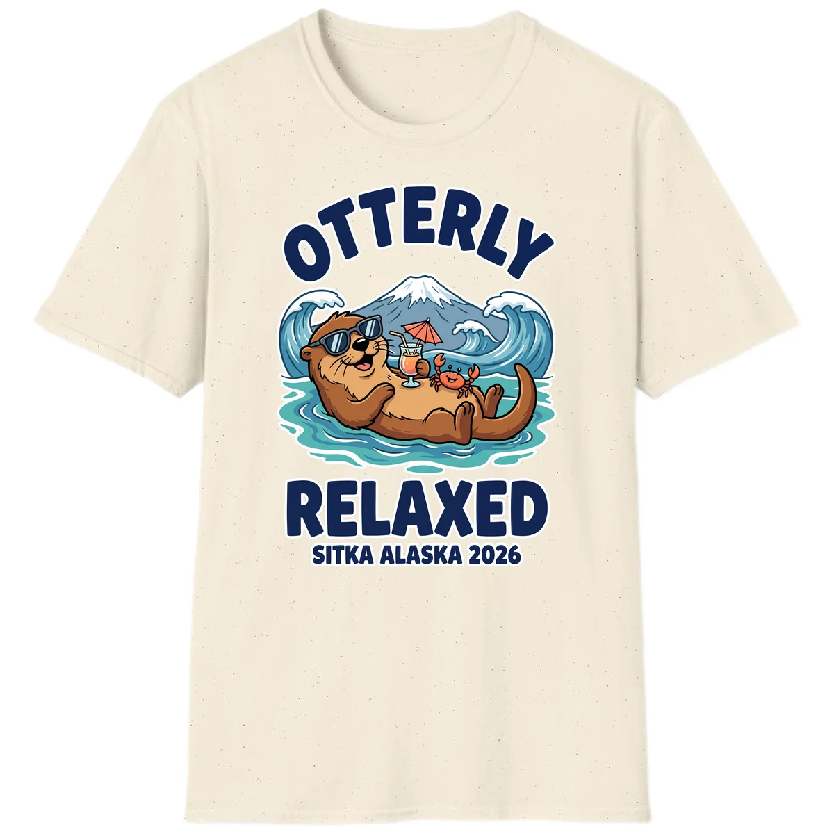 Otter Relaxed Sitka Alaska 2026 T-Shirt in Natural