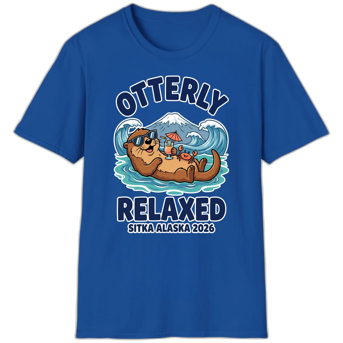 Otter Relaxed Sitka Alaska 2026 T-Shirt in Royal